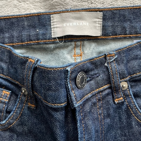 Everlane The Mid-Rise Skinny Jean in Dark Indigo ankle 26 - Picture 6 of 11